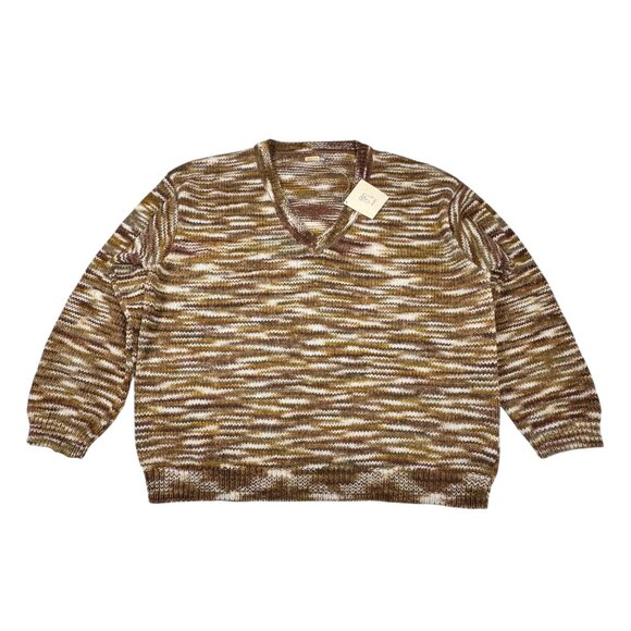 NWT Matta Merino Wool Sweater SZ M V-Neck Made In Peru Boho Cottage Cozy - Picture 12 of 12